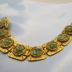 14k Vintage Jade Bracelet.Rare Piece